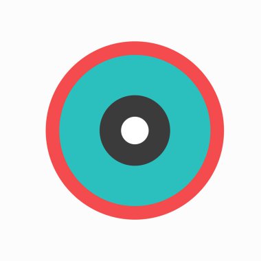 Geometrik Simge. Web tasarımınız için yassı izole illüstrasyon.