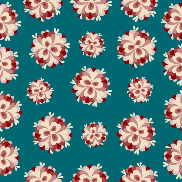Motif de fleurs classiques — Image vectorielle