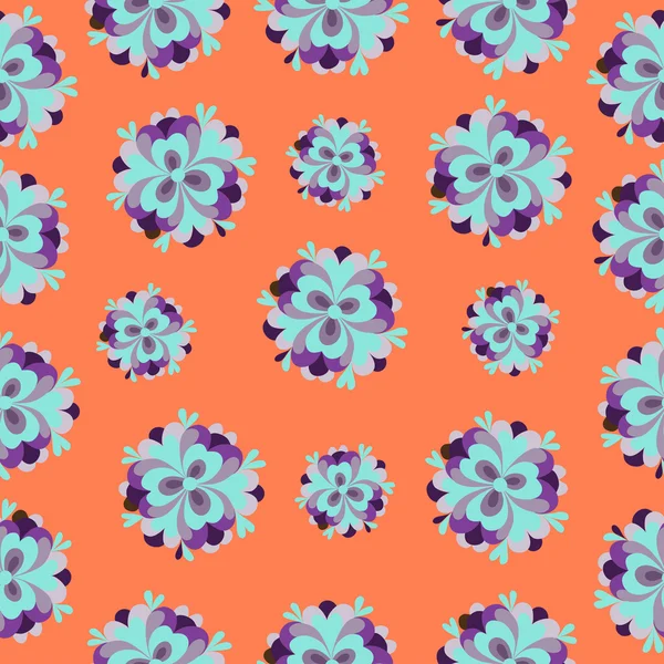 Naranja Flores patrón — Archivo Imágenes Vectoriales