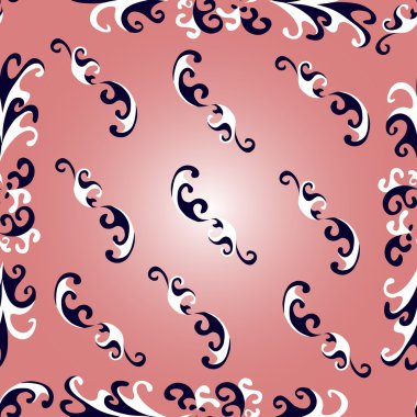 çiçek yaprakları vektör seamless modeli üzerinde pembe bir arka plan aydınlatma ile soyut