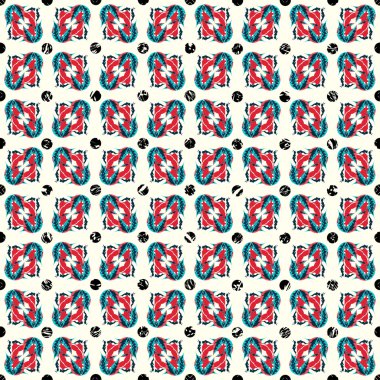 soyut nesneleri renkli kesintisiz vektör desen