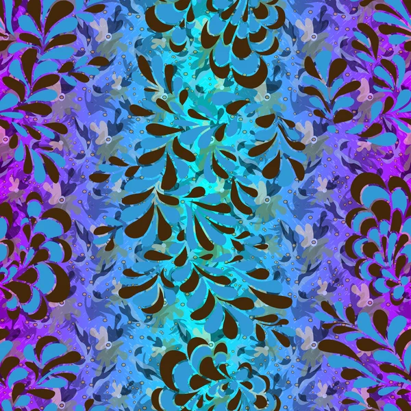 Belles feuilles d'arbre motif de fond vectoriel sans couture — Image vectorielle