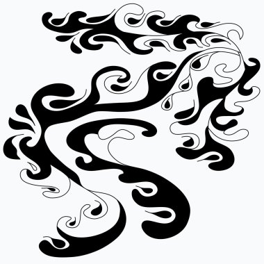 beyaz zemin üzerinde bir klasik stil tasarlamak vektör çizim