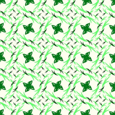 yaprakları kesintisiz renk desen arka plan vektör