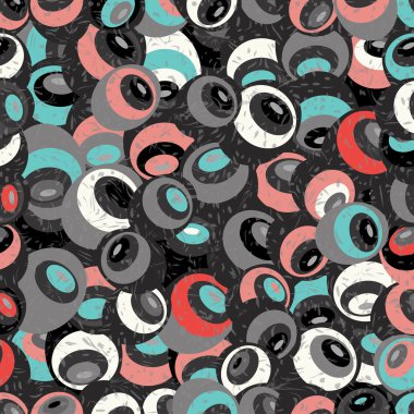 colored balls with grunge effect wallpaper background vector illustration