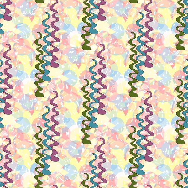 waves on a geometric background vector illustration