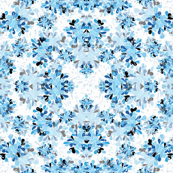 Plantes bleues sur un fond clair illustration vectorielle de papier peint — Image vectorielle