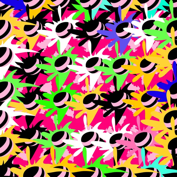 Psychedelic abstrato fundo vetor ilustração — Vetor de Stock