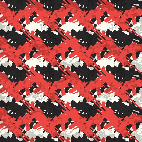 白地に赤と黒の抽象オブジェクト — ストックベクタ