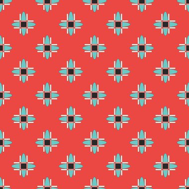 Retro tarzı geometrik seamless modeli