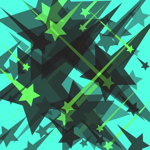 Estrellas sobre un fondo azul vector ilustración — Vector de stock