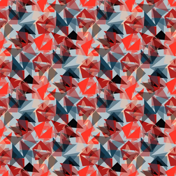 Polígonos rojos sin costura fondo de pantalla patrón — Vector de stock