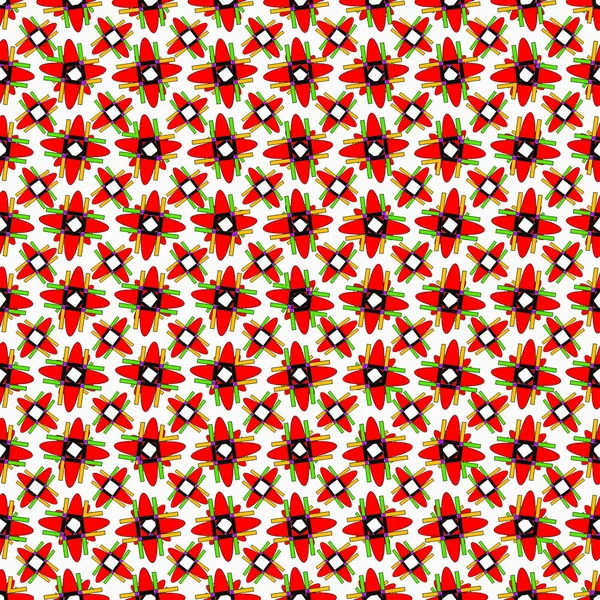 Rode geometrische objecten op een lichte achtergrondbehang — Stockvector
