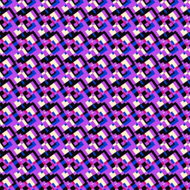 Purple abstract geometric background seamless vector pattern