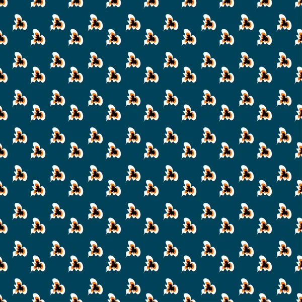 abstract colored hearts on a blue background seamless pattern vector illustration
