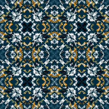 yellow blue and white lines on a dark background vector illustration