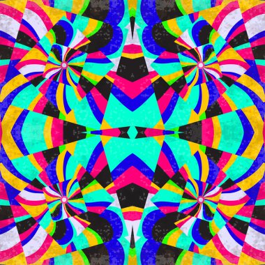 çokgenler ve güzel dalgalar soyut geometrik etkisi