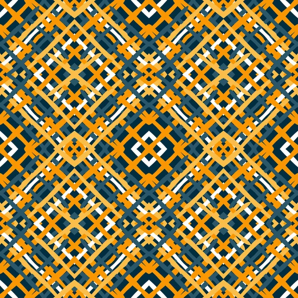 Lignes orange et noir beau fond géométrique motif sans couture illustration vectorielle — Image vectorielle