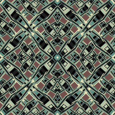 kahverengi zemin vektör çizim üzerinde soyut çokgenler