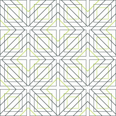 colored lines and polygons on a white background vector illustration