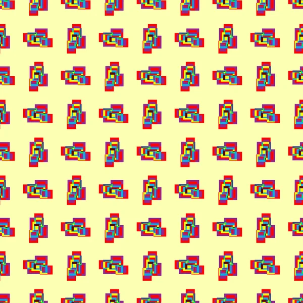 Beautiful bright geometric polygons seamless pattern vector illustration — 图库矢量图片