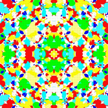 psychedelic abstract stains on a white background vector illustration