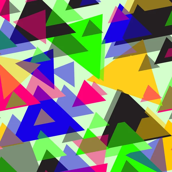 Polígonos de colores brillantes en una ilustración vectorial de fondo claro — Vector de stock