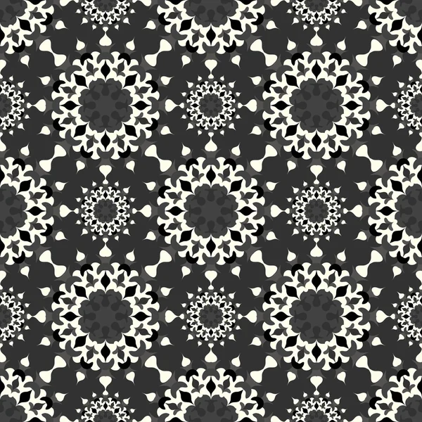 Mandalas Seamless pattern. Vintage decorative elements. Vector illustration — Stock Vector