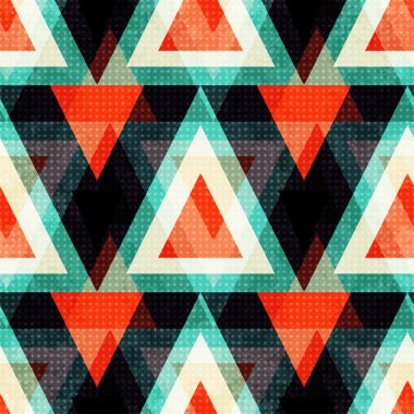 karanlık bir arka plan üzerinde renkli çokgenler. Kesintisiz geometrik desen. vektör çizim