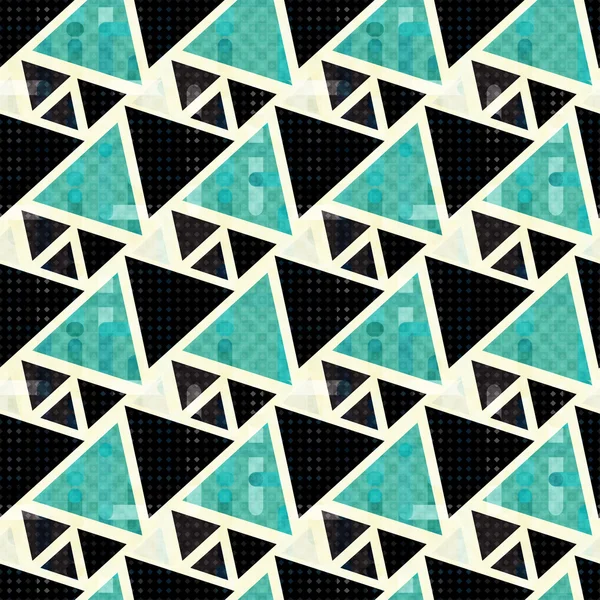 Kleine gekleurde polygonen. Naadloze geometrische patroon. vectorillustratie — Stockvector