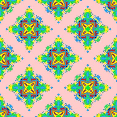 güzel seamless modeli. Dekoratif öğeler.