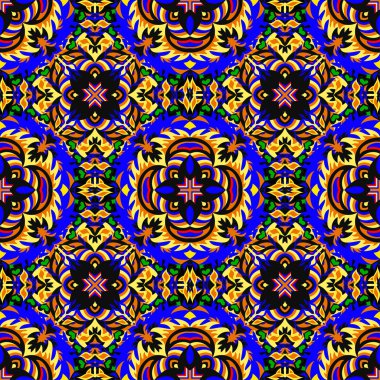 renkli seamless modeli. Vintage öğeler. vektör çizim