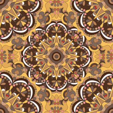 Mandalalar. Seamless modeli. Vintage dekoratif öğeler. Vektör çizim