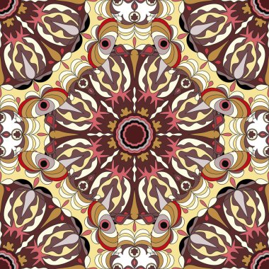 Güzel seamless modeli mandala ile süsleme. güzel arka plan