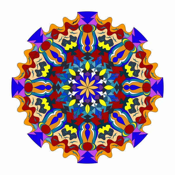 Mandala. Vintage öğeler. vektör çizim — Stok Vektör