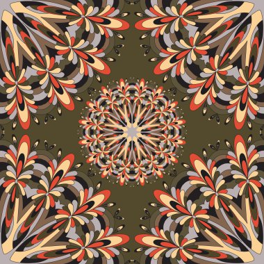 güzel seamless modeli. Dekoratif elemanlar. vektör çizim