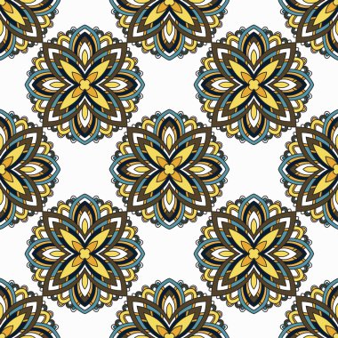 dantel arka plan. güzel mandala. vektör çizim.