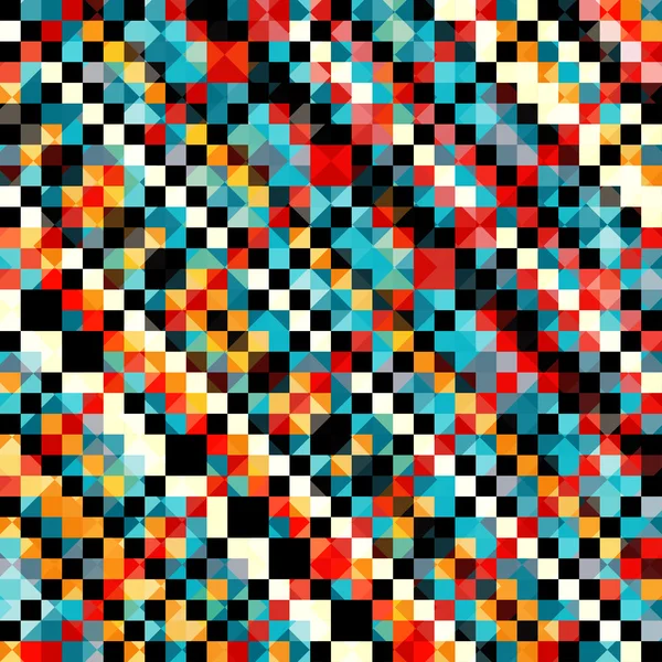 Farbiges Pixelmuster in Retro-Vektorillustration — Stockvektor