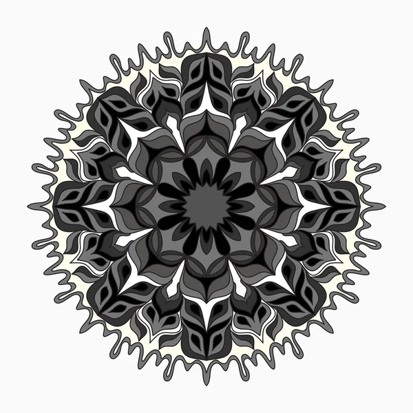 Mandala. Yuvarlak süsleme desen. Vintage dekoratif öğeler. vektör çizim — Stok Vektör