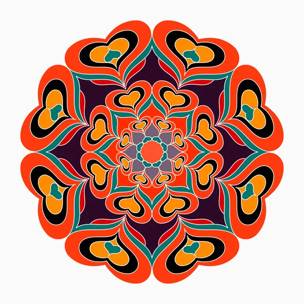 Mandala. Vintage öğeler. vektör çizim — Stok Vektör