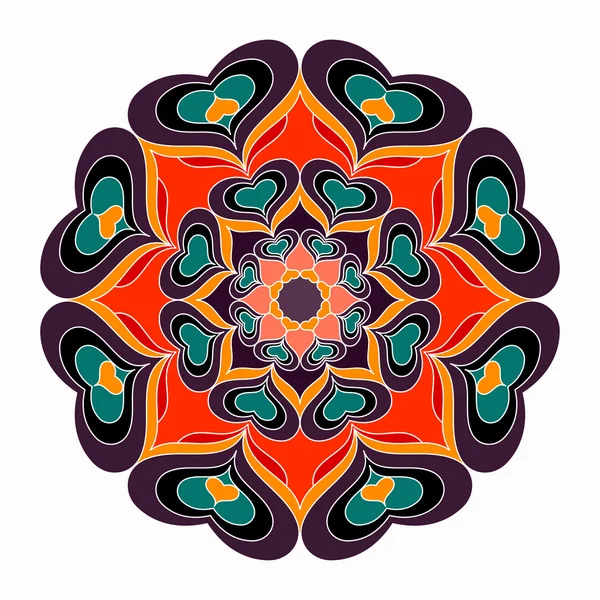 Mandala. güzel Vintage öğeler. vektör çizim — Stok Vektör