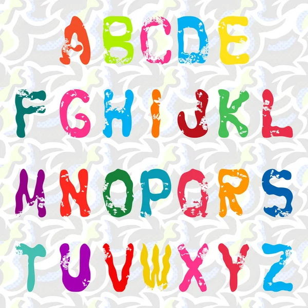 Graffiti alfabet vectorillustratie collectie — Stockvector