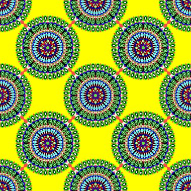 Birçok Ayrıntılar etnik geleneksel süsleme ile süs Dikişsiz desen arka plan