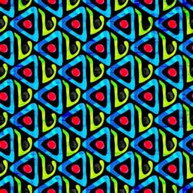 parlak grafiti geometrik seamless modeli grunge etkisi