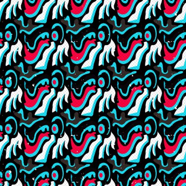 Renkli grafiti sorunsuz doku