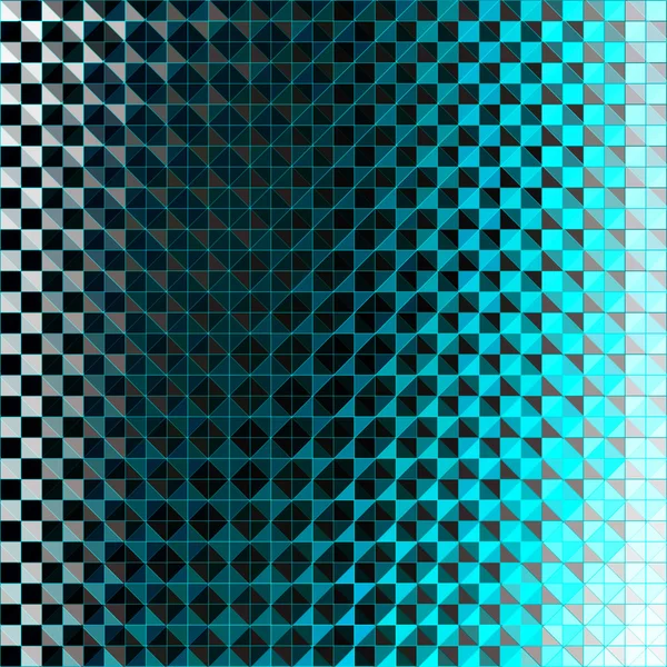 青いピクセル抽象的な幾何学的な背景のベクトル図 — ストックベクタ