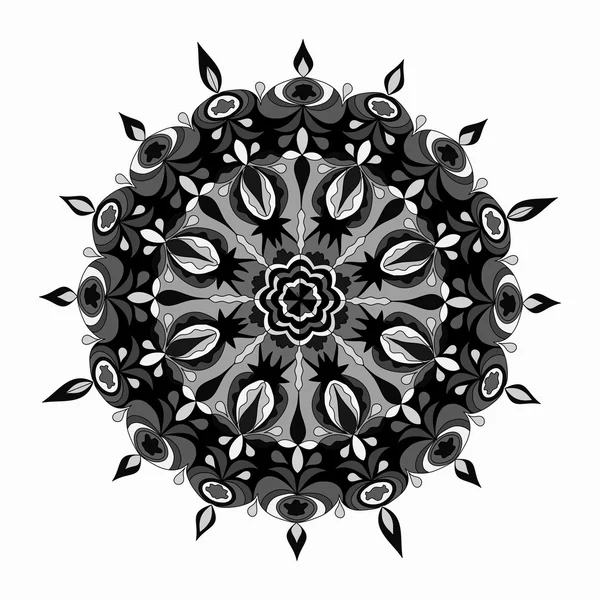 Mandala éléments d'ornement décoratifs Islam arabe milieux indiens — Image vectorielle