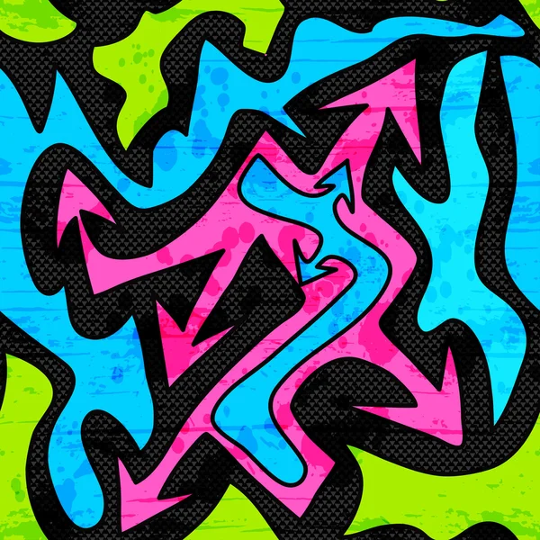 Graffiti fond motif sans couture — Image vectorielle