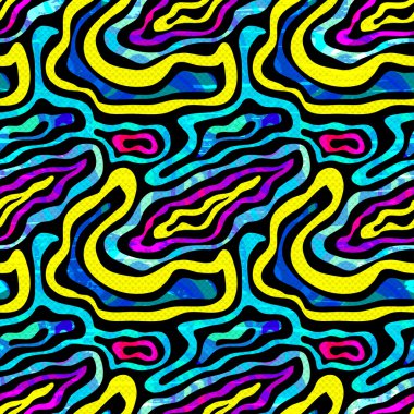 parlak grafiti geometrik seamless modeli grunge etkisi