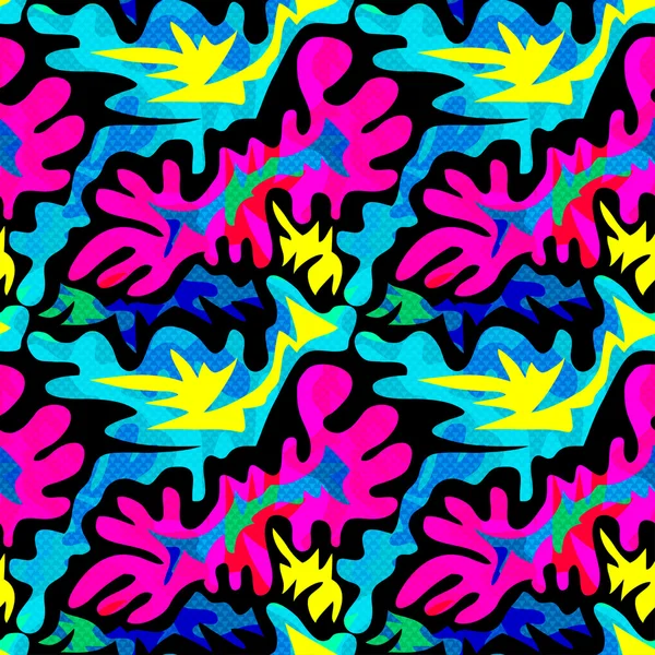 Graffiti Hintergrund nahtlose Textur Vektor lizenzfrei Stock Illustration — Stockvektor